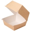 Коробка для бургера 110х110х60 мм M крафт (1/50х6=300) РОССИЯ