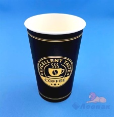Стакан бумажный 350мл кофе CoffeeLove (1/50х16=800) "Леопак"