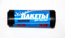 30л Мешки д/мусора ЭКОНОМ синяя эт. (1/30х80=2400) Полипак