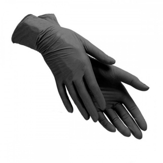 Перчатки AVIORA нитриловые черные L (1/100*10) Зонов фото 9751