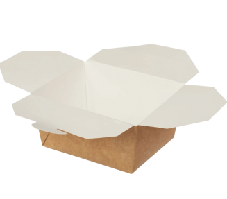 Коробка д/лапши картонная 900 мл. крафт  (1/60*4=240) фото 7704