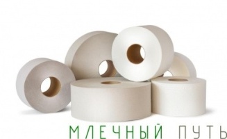 Туалетная бумага односл., светло-серая с тиснением 130м  (1/12) арт 13130-130 Млечный путь  фото 8866