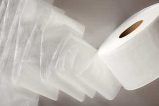 Туалетная бумага односл., отбеленная гладкая 160м (1/12) арт 11160-160 Млечный путь  фото 8864