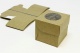 Коробка для конд.изделий Muf 1  с окном , нераз.крыш., .100х100х100мм корич-бел (25шт)